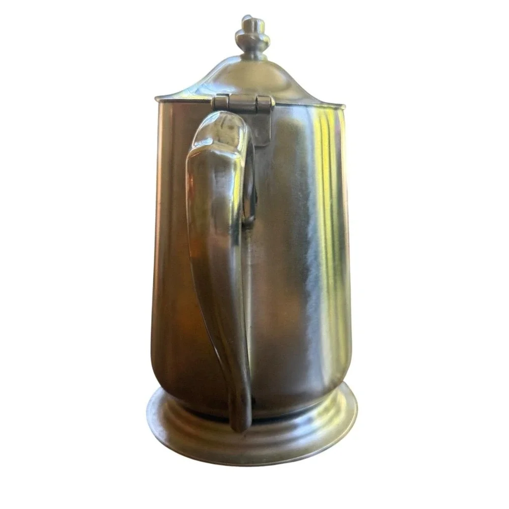 Vintage Brandware Stainless Coffee Pot - MCM Hinged Lid Japan‎ Tea Kettle